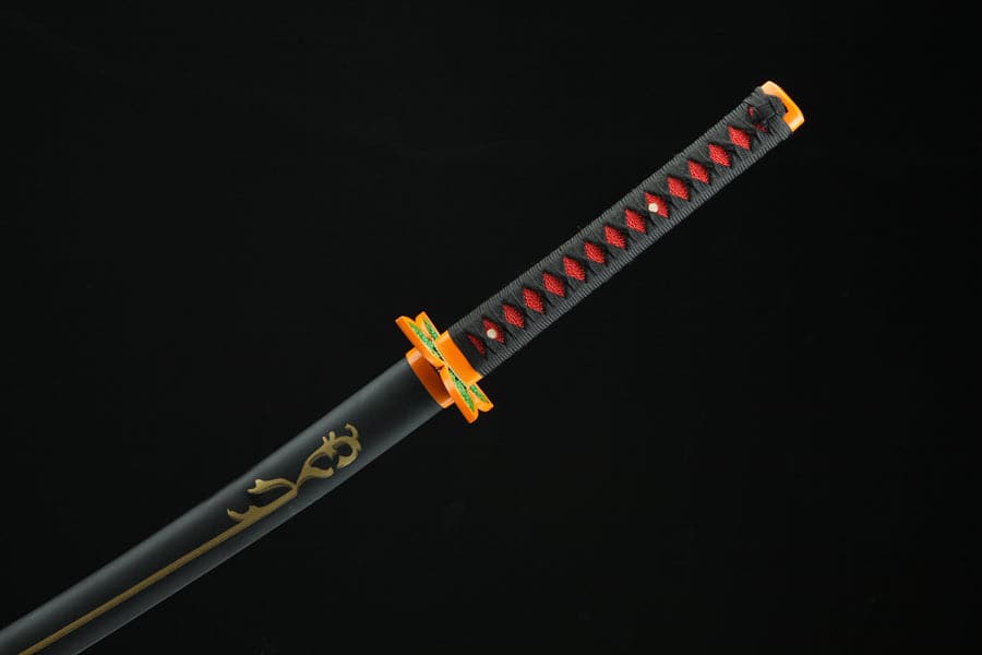 boxkatana Handmade Anime Demon Slayer Tanjiro Nichirin 3rd Generation Sword 1045 High Carbon Steel Black