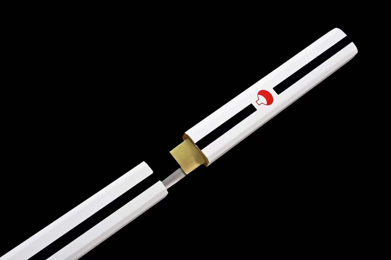 boxkatana Handmade Anime NARUTO Sasuke Kusanagi-No-Tsurugi Sword Shirasaya Ninja Sword Spring Steel WhiteBlade