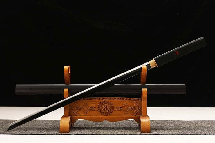 boxkatana Handmade Anime NARUTO Sasuke Kusanagi-No-Tsurugi Sword Shirasaya Ninja Sword Spring Steel WhiteBlade