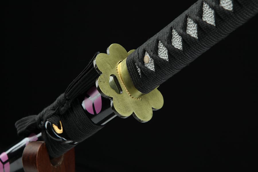 boxkatana Handmade Anime One Piece Roronoa Zoro's Shusui Katana Sword 1045 High Carbon Steel Red Black Blade