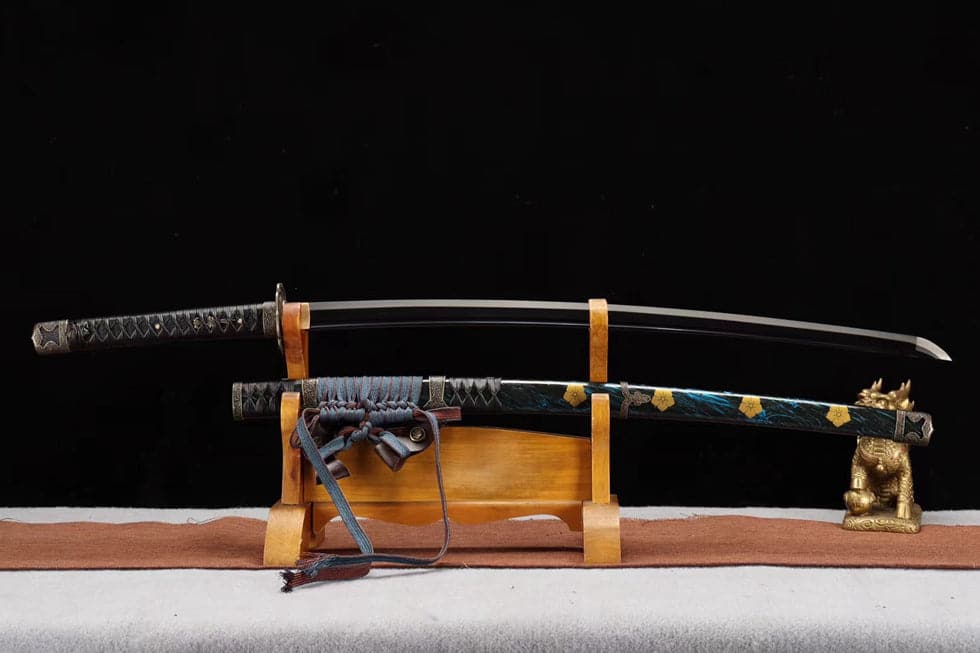 boxkatana Handmade Japanese Tachi Odach Thousand Feathers 1060 High Speed Steels Hand grinding