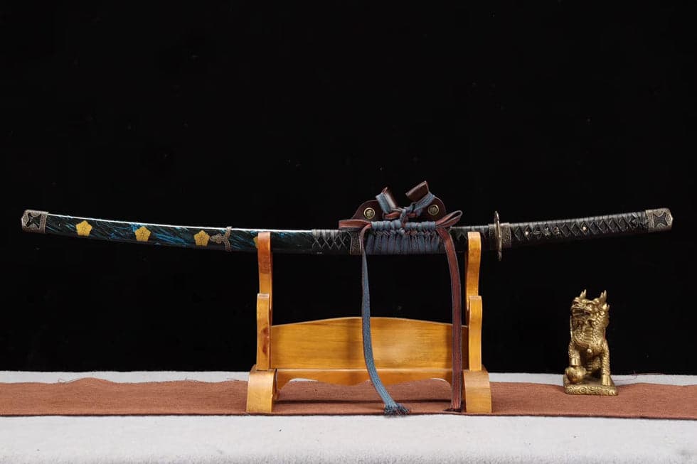 boxkatana Handmade Japanese Tachi Odach Thousand Feathers 1060 High Speed Steels Hand grinding