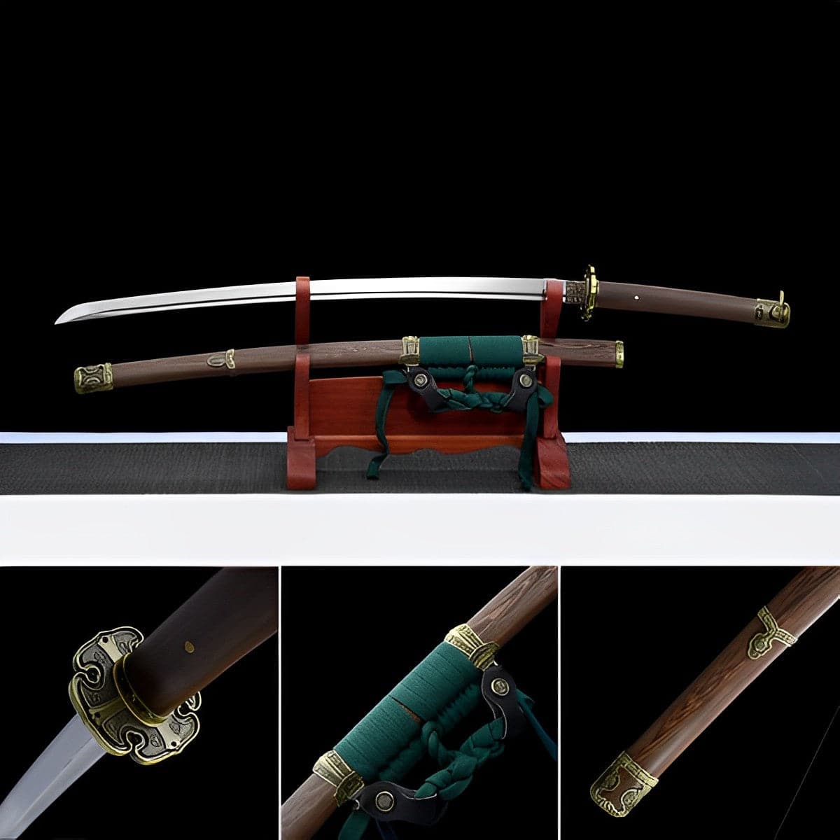 boxkatana Handmade Japanese Tachi Odachi Clear Shadow Pattern Steel Imported rosewood