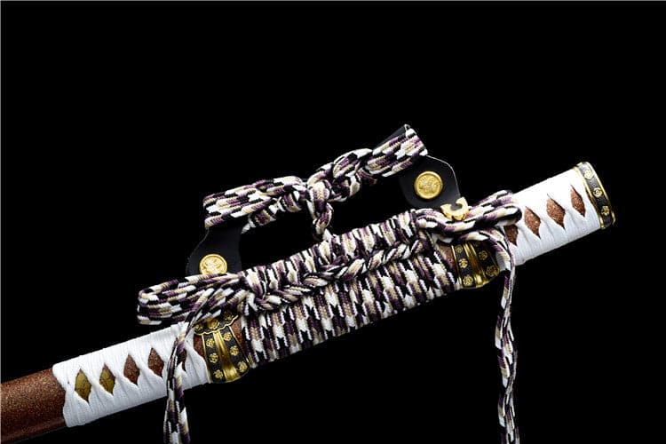 boxkatana Handmade Japanese Tachi Odachi Golden Cherry 9260 Spring Steel Two-color alloy cherry blossom
