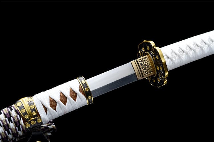 boxkatana Handmade Japanese Tachi Odachi Golden Cherry 9260 Spring Steel Two-color alloy cherry blossom
