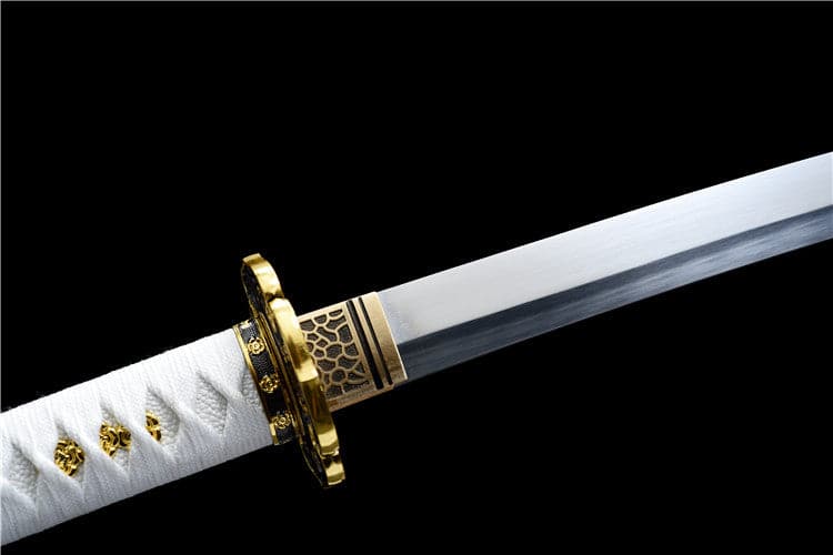 boxkatana Handmade Japanese Tachi Odachi Golden Cherry 9260 Spring Steel Two-color alloy cherry blossom
