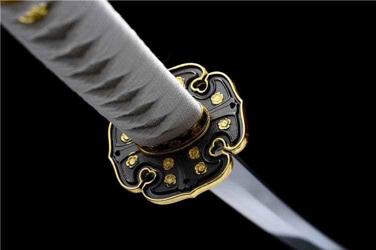boxkatana Handmade Japanese Tachi Odachi Golden Cherry 9260 Spring Steel Two-color alloy cherry blossom