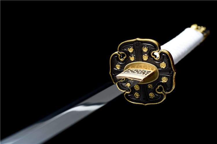 boxkatana Handmade Japanese Tachi Odachi Golden Cherry 9260 Spring Steel Two-color alloy cherry blossom