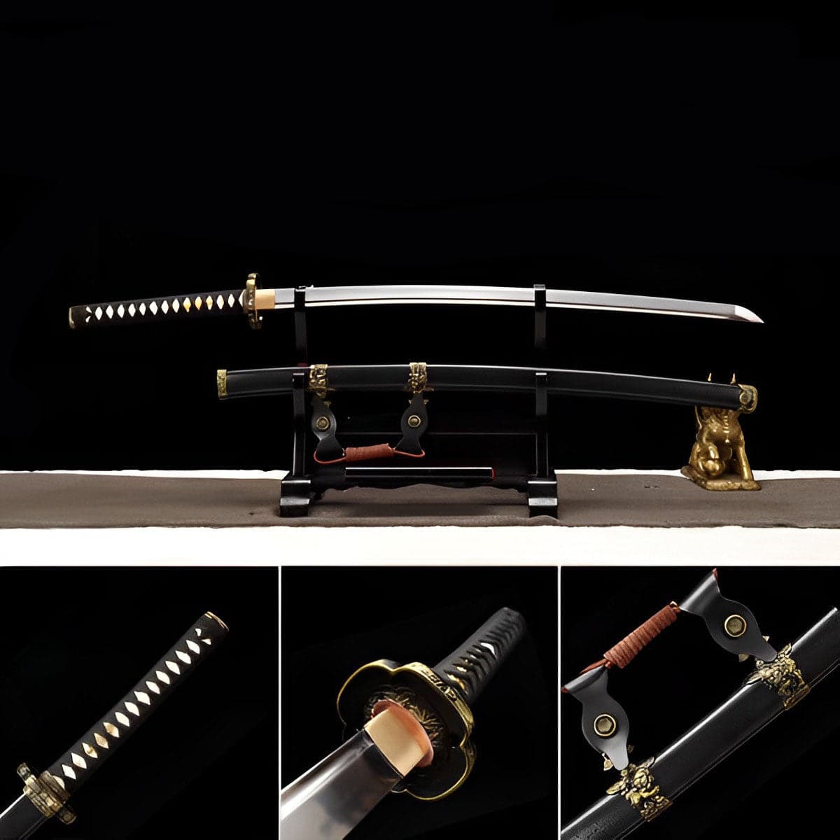 boxkatana Handmade Japanese Tachi Odachi Hidden Front 9260 Spring Steel