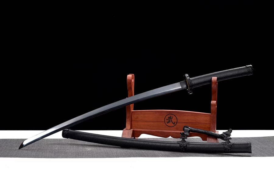 boxkatana Handmade Japanese Tachi Odachi High Manganese Steel Blade blackening process