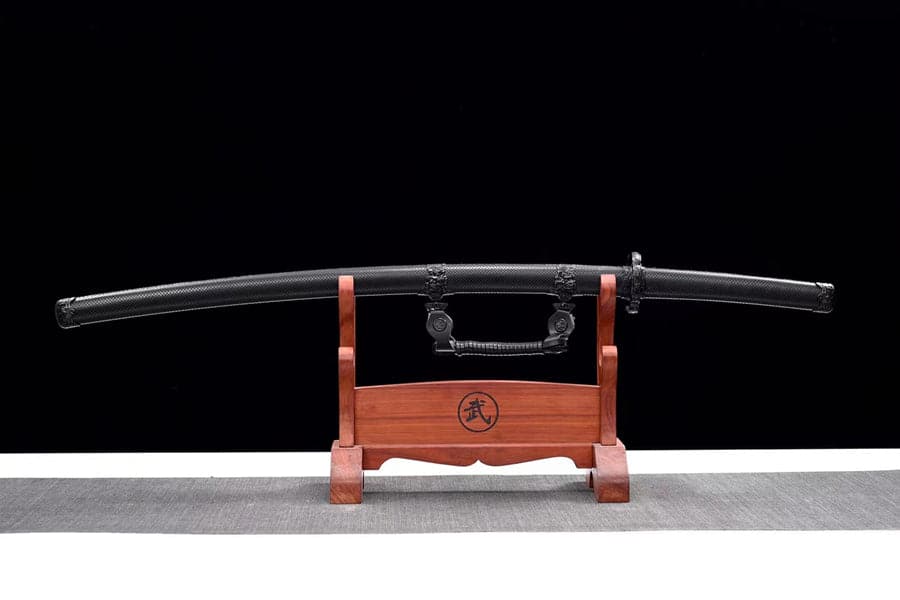 boxkatana Handmade Japanese Tachi Odachi High Manganese Steel Blade blackening process