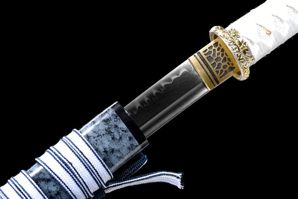 boxkatana Handmade Japanese Wakizashi Water T10 Carbon steel Turns the soil to burn blade