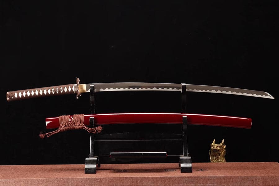 boxkatana Handmade Rurouni Kenshin Reverse Blade Sword T10 Turns the soil to burn blade