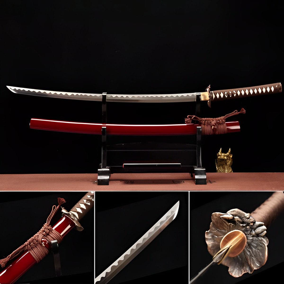 boxkatana Handmade Rurouni Kenshin Reverse Blade Sword T10 Turns the soil to burn blade