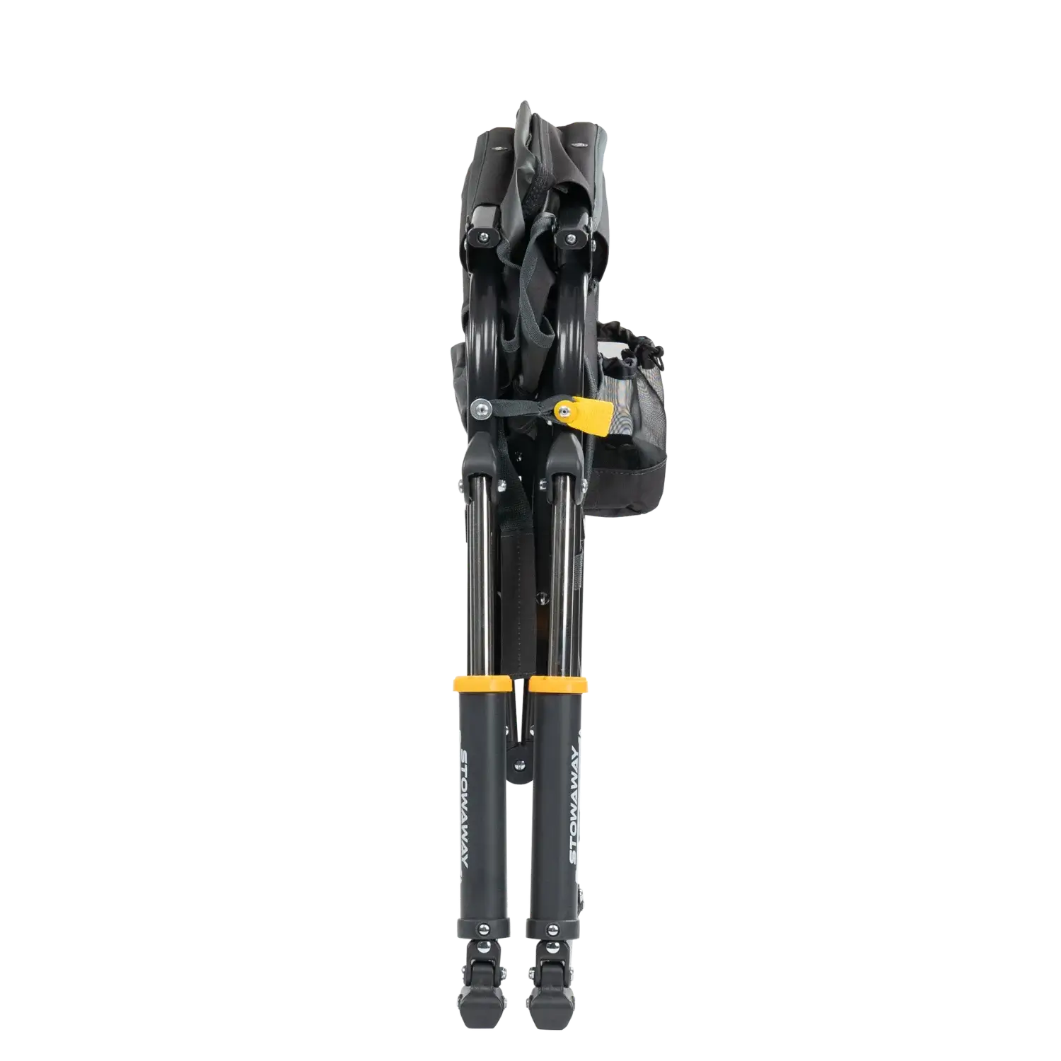 Collapsed stowaway rocker in tailgater charcoal.