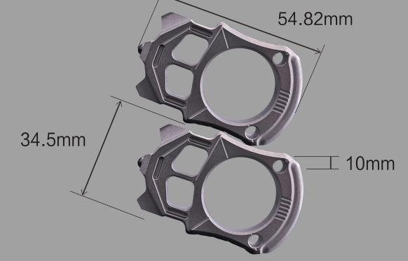 Titanium Alloy Brass Knuckles Self Defense - Cakra EDC Gadgets