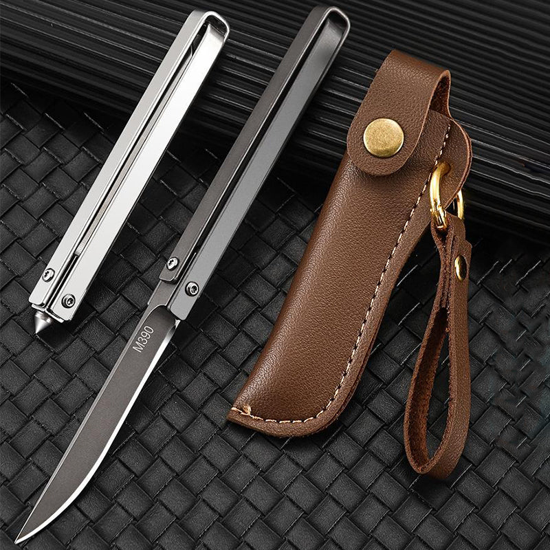 Handle Folding Outdoor Pocket Tool with Leather Case