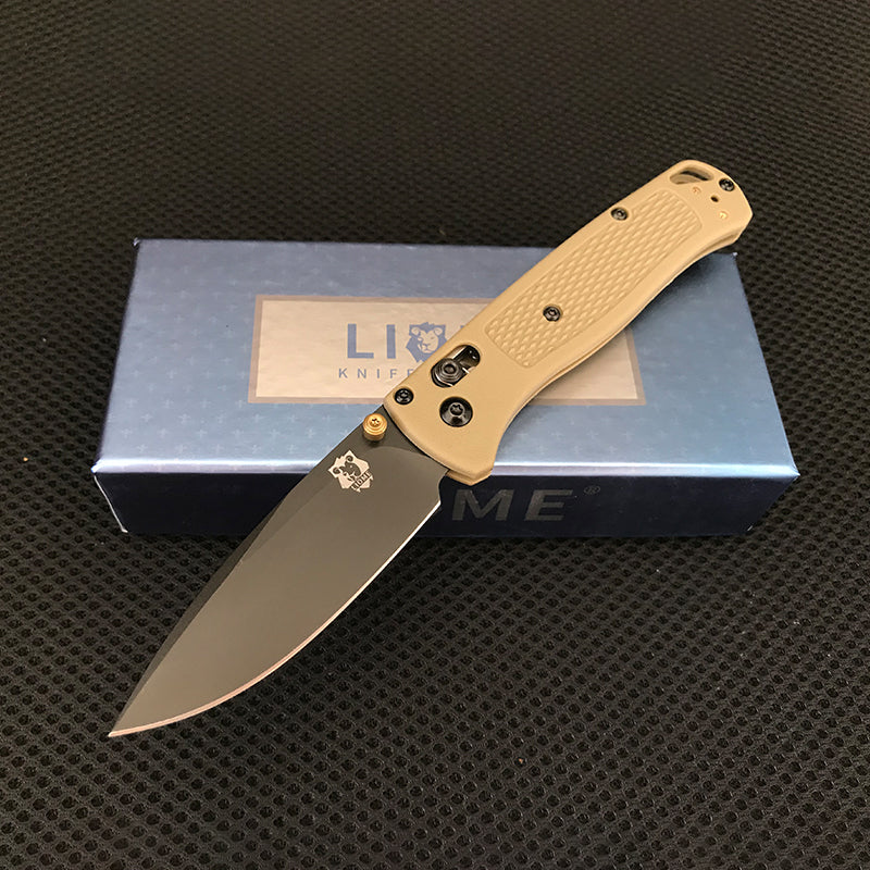 Liome 535 Bugout AXIS Tactical Folding Knife Fiber Handle Outdoor Camping Safety and lifesaving Pocket Knives Portable EDC Tool