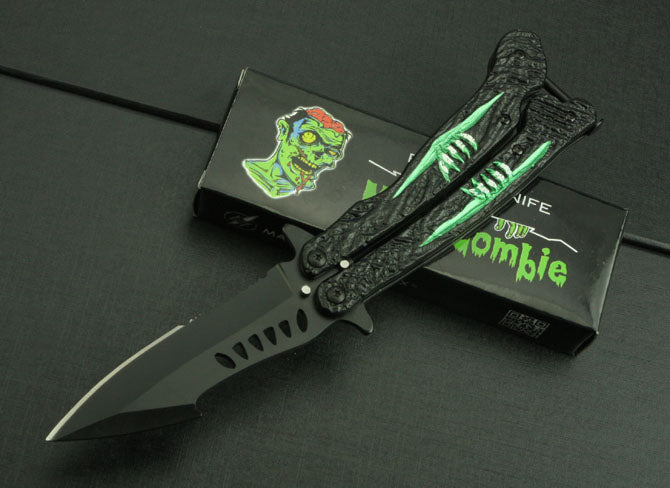 Crazy Zombie Folding Knife