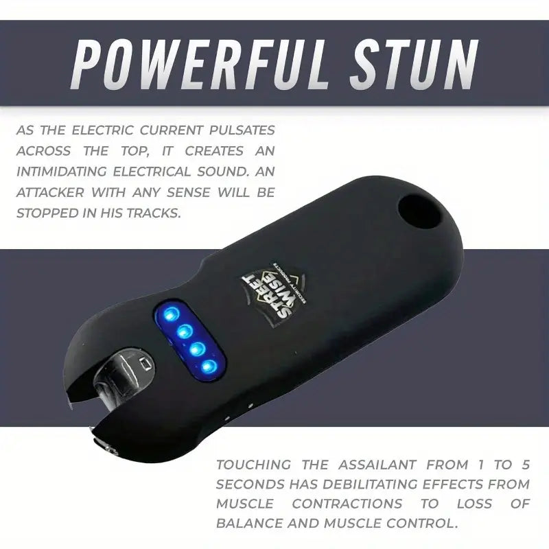 Smart 24, 000, 000 Mini Stun Gun with QuickRelease, Rechargeable LED u2013 Self Stun Gun for Women u2013 TouchSensing Safety, Portable Personal Protection