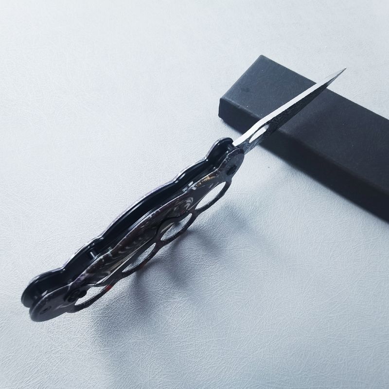 3D Printed Folding Knuckle Knife Outdoor Self Defense Pocket Knives EDC Tools