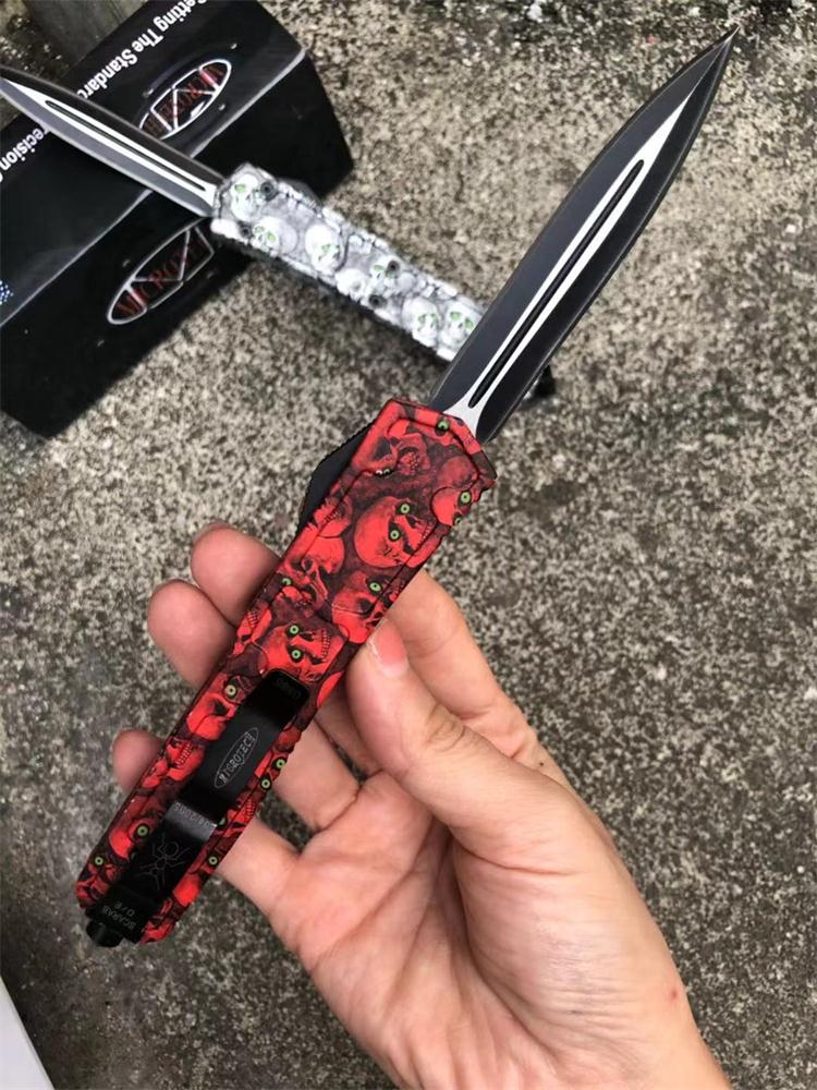 Sword Ant Ghost Head Straight Spring Knife