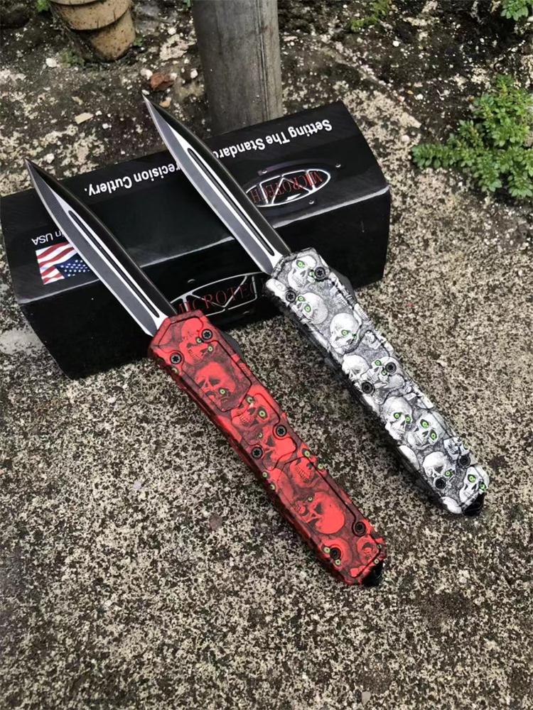 Sword Ant Ghost Head Straight Spring Knife