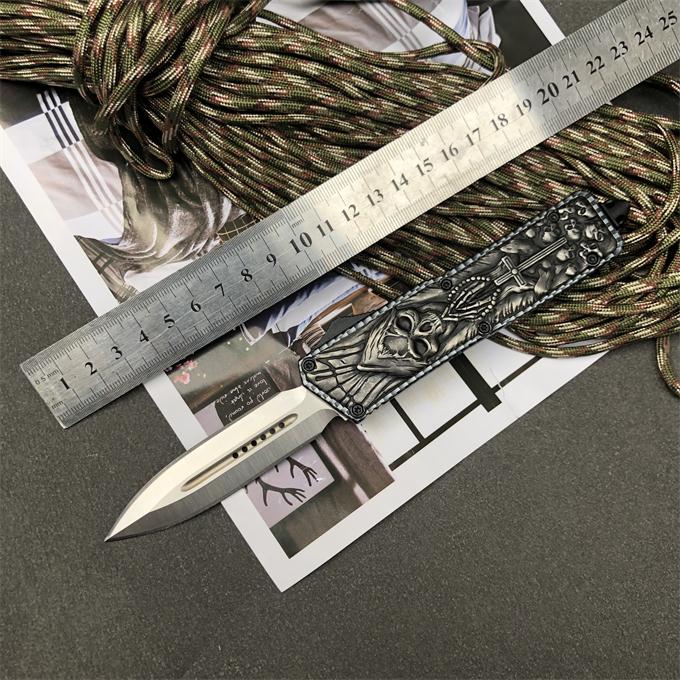 Cross Skull Switchblade