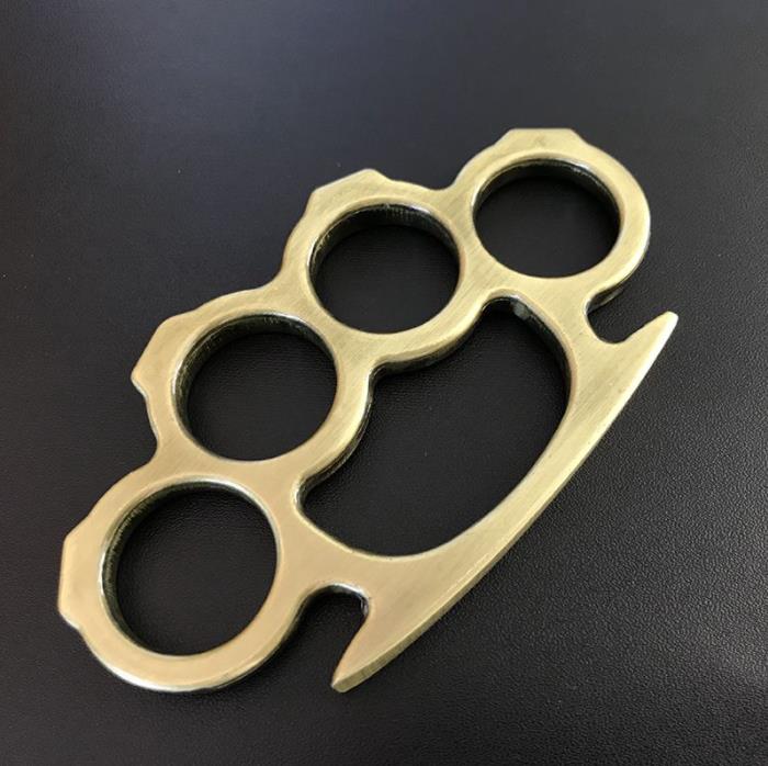 Order - Solid Brass Knuckles Duster For Self Defense Window Breaker EDC Supplies