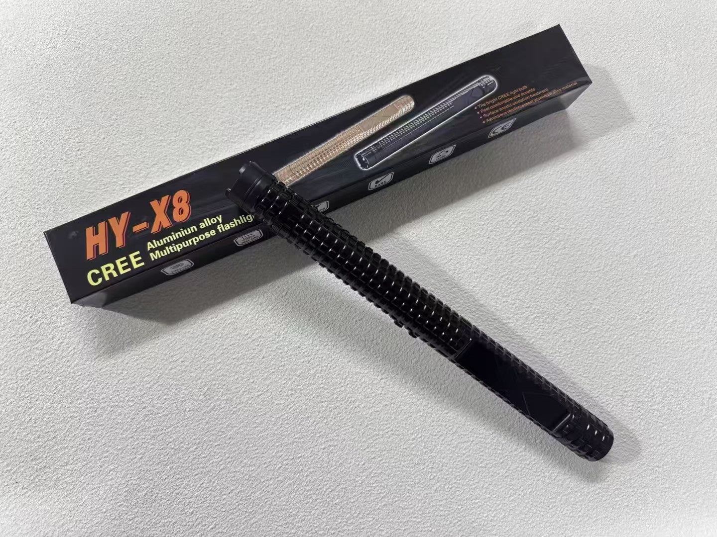 X8 Black Classic model, high-intensity flashing light Heavy stun gun