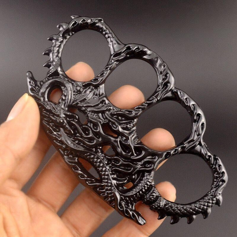 Dragon-patterned Thick High-strength Tactical Finger Ring