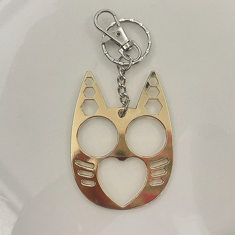 Colorful Metal Cat-shaped Finger Tiger Buckle, Self-defense Weapon Decor