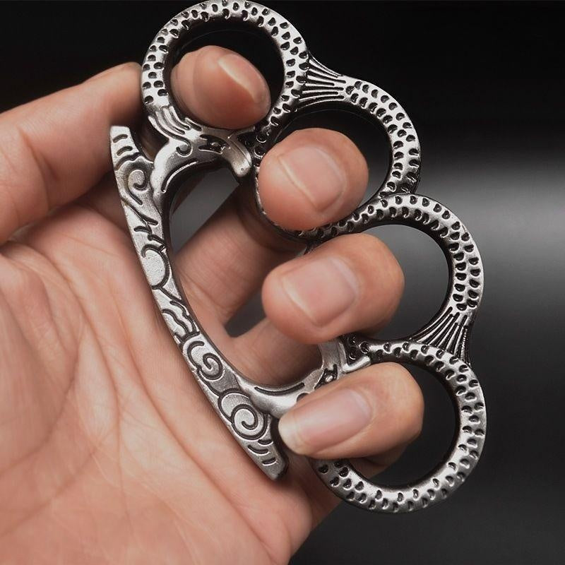 1/2 Pcs Double-Dragon High-Strength Tactical Finger Ring Finger Tiger.