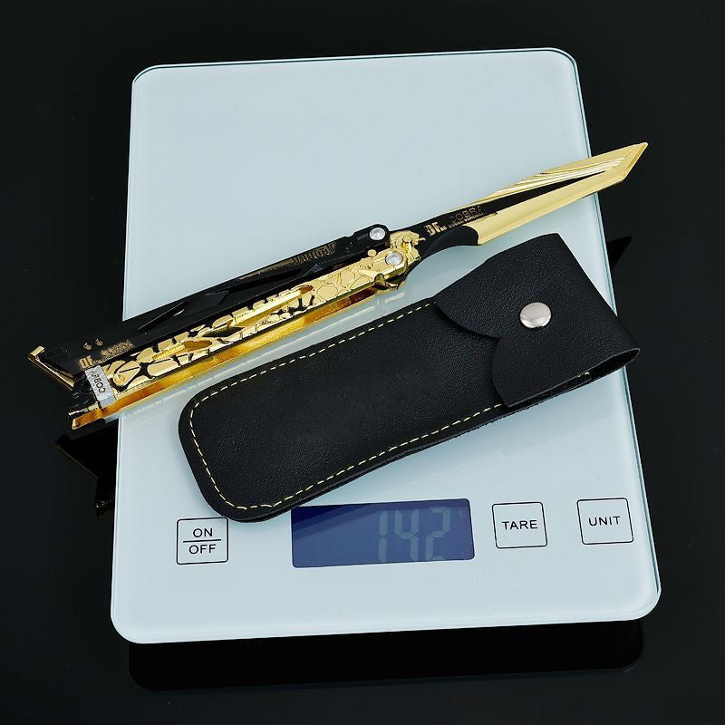 Delta Force peripherals Shadow Blade weapon, foldable handsome alloy model of butterfly knife.