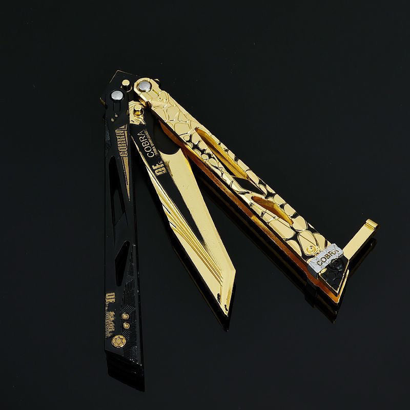 Delta Force peripherals Shadow Blade weapon, foldable handsome alloy model of butterfly knife.