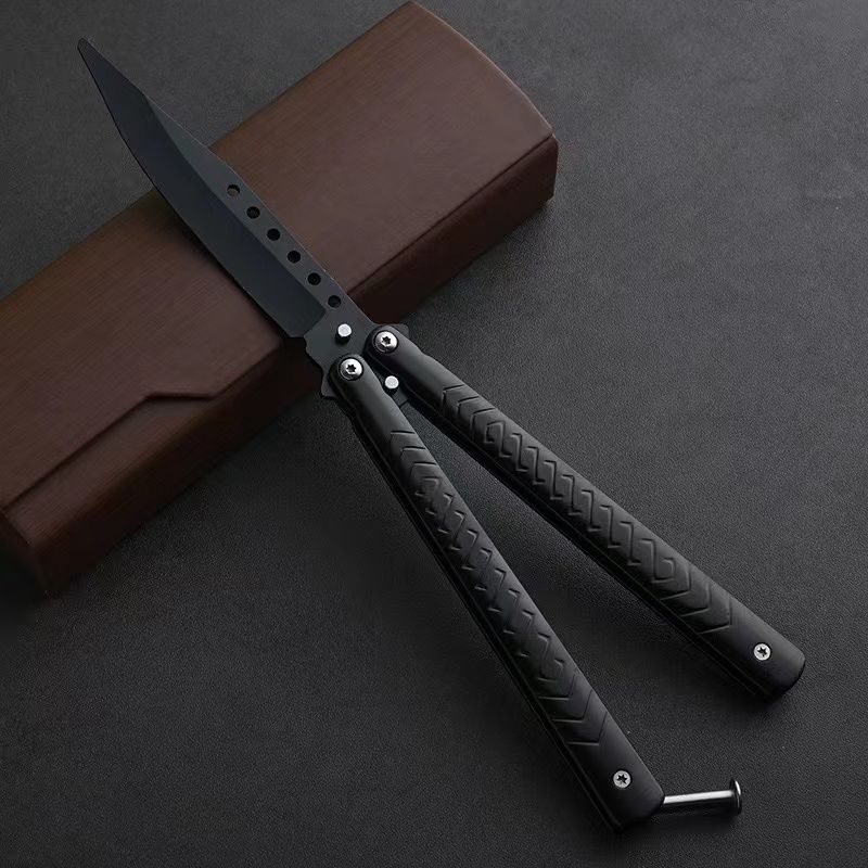 All-steel butterfly training practice knife, safe toy, unsharpened