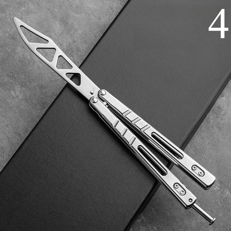 All-steel butterfly training practice knife, safe toy, unsharpened