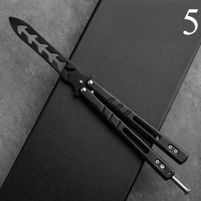All-steel butterfly training practice knife, safe toy, unsharpened
