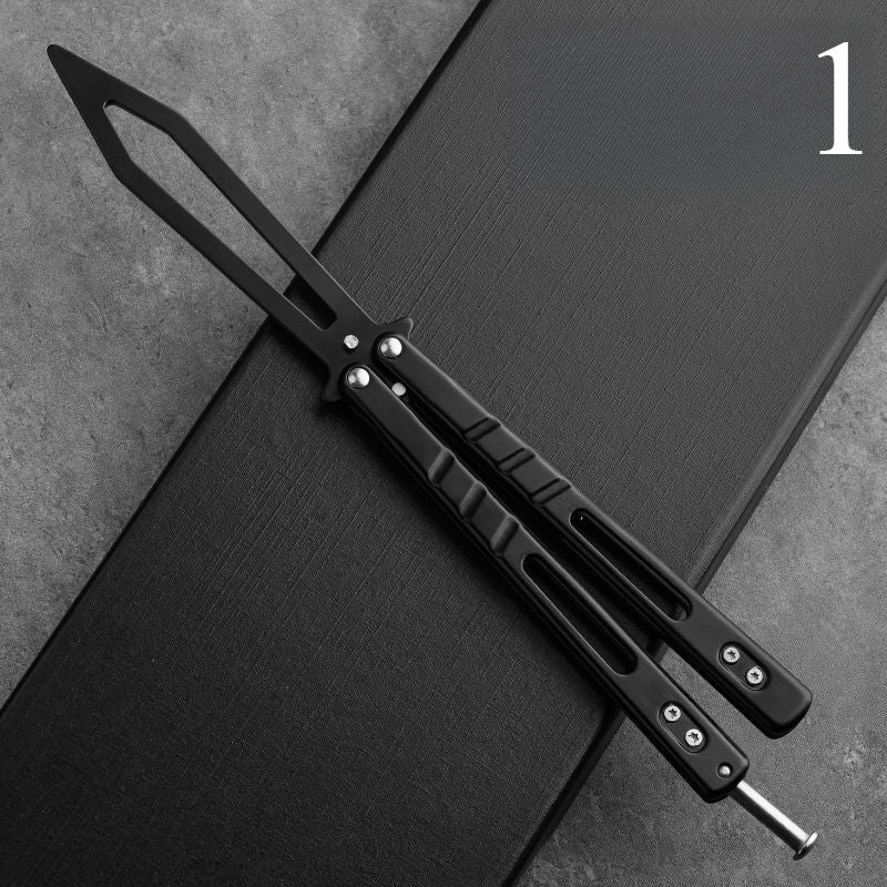 All-steel butterfly training practice knife, safe toy, unsharpened