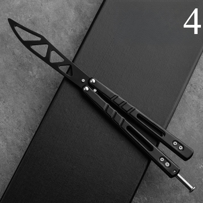 All-steel butterfly training practice knife, safe toy, unsharpened
