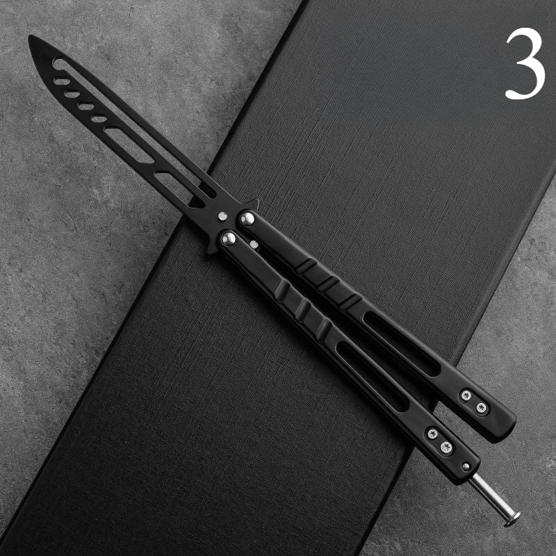 All-steel butterfly training practice knife, safe toy, unsharpened