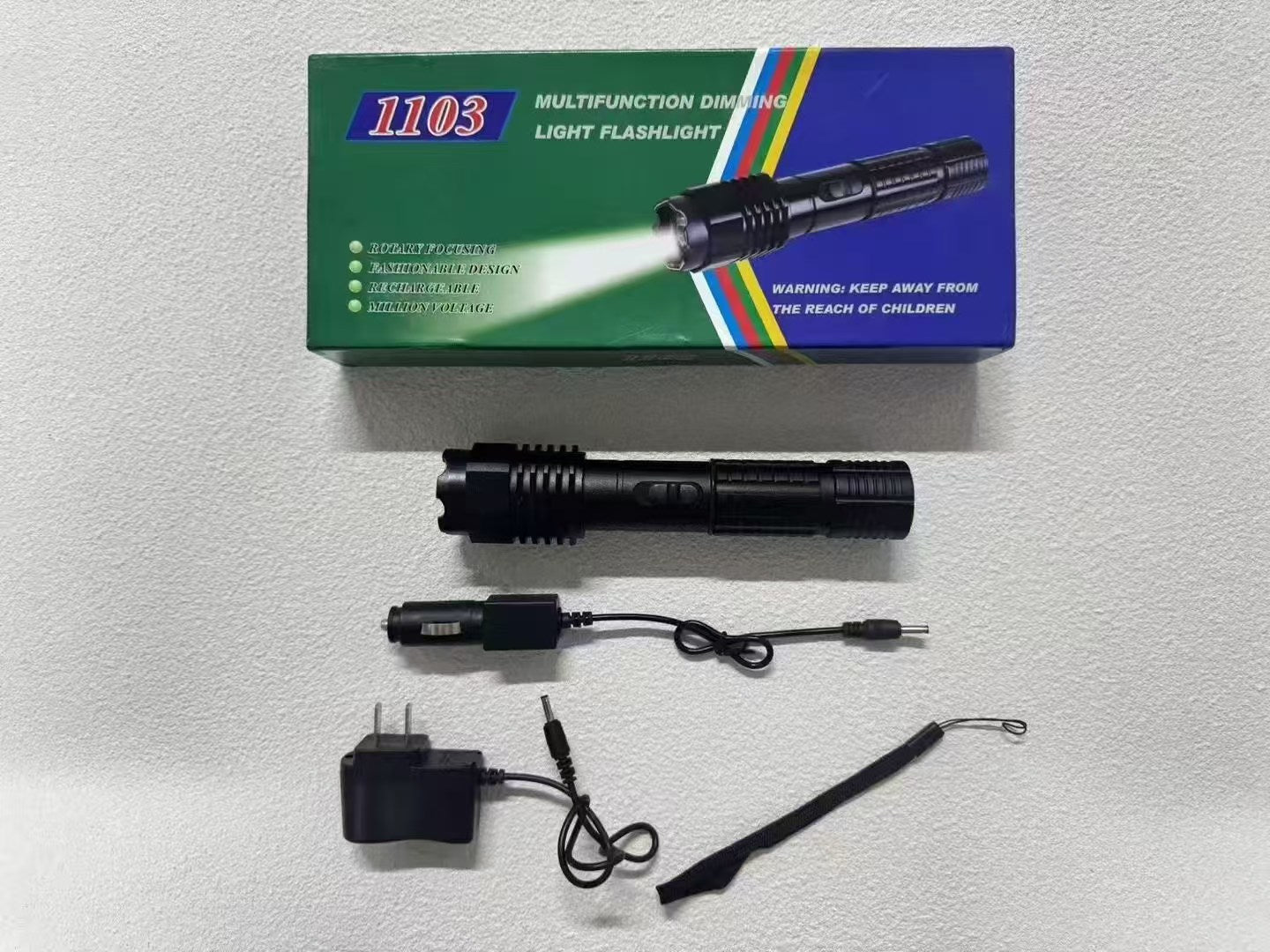 🔥1103 High-powered flashlight [Celebration] Car charger, direct charging