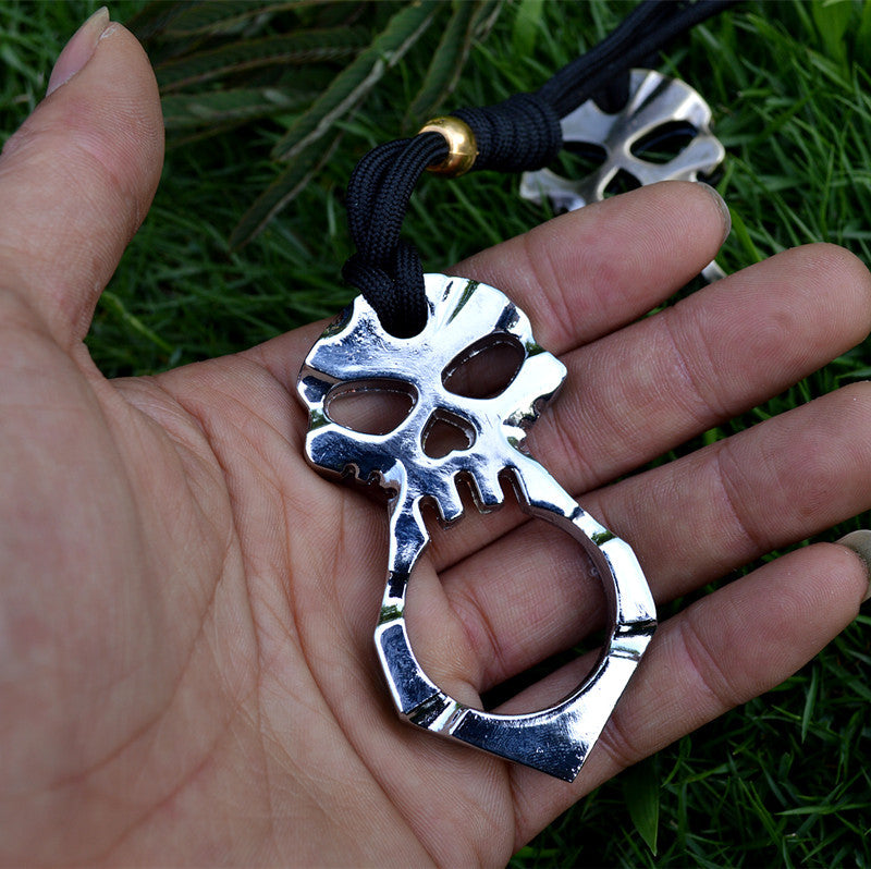 Knuckle Duster Buckle Hand Buckle Outdoor Broken Window Survival Single Finger Defense Combat Fist Buckle Key Buckle