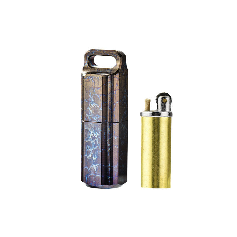 Titanium Sealed Waterproof Keychain Box
