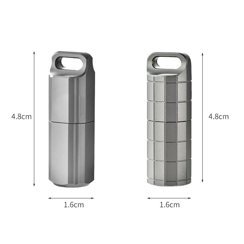 Titanium Sealed Waterproof Keychain Box