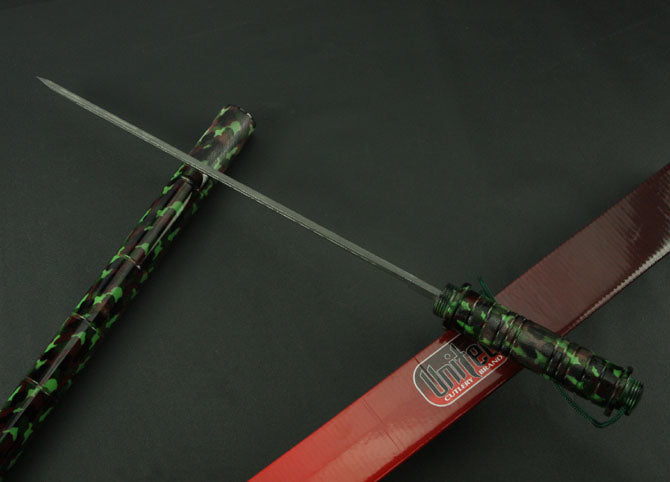 United Camouflage Imitated Damascus Baton Knife