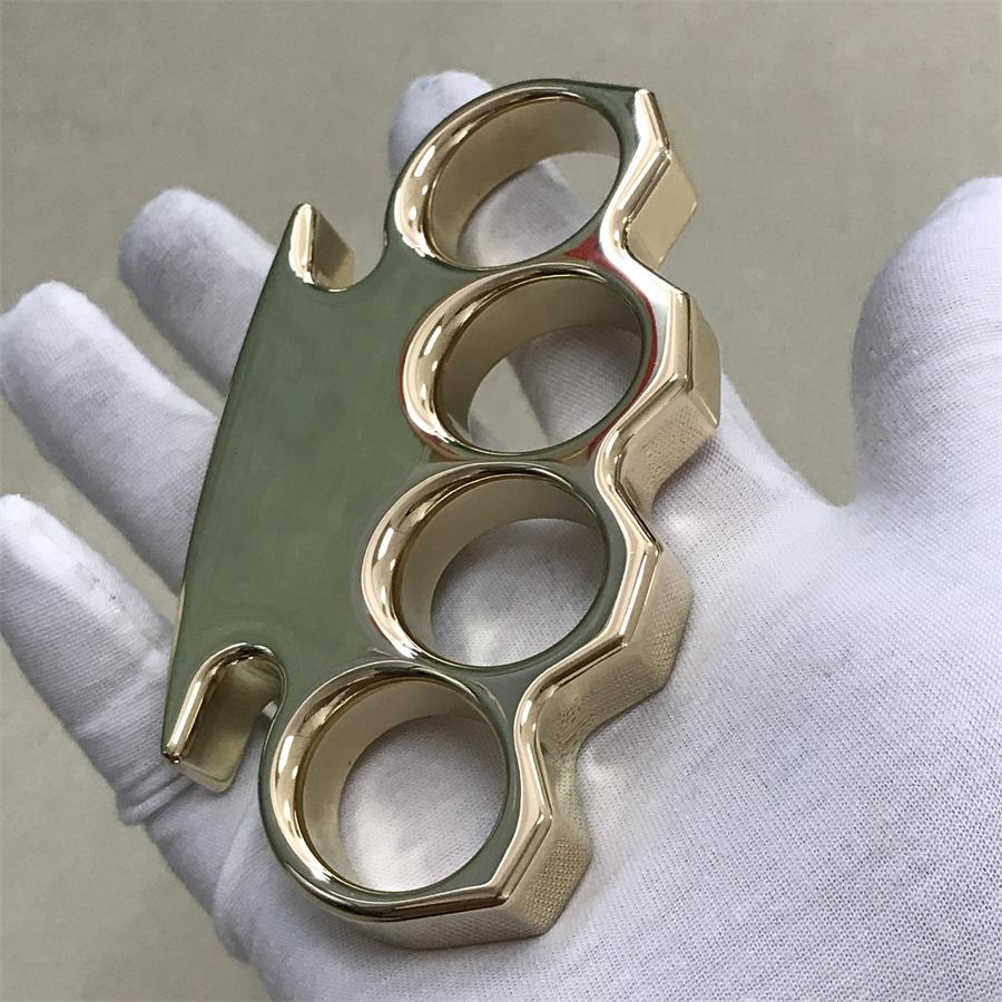 The KING Mirror Polished Brass Knuckle Duster Classic Style
