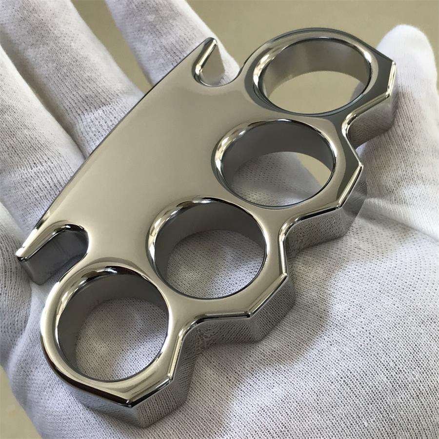 The King Classic Mirror Steel Knuckle Duster Self Defense EDC Tool