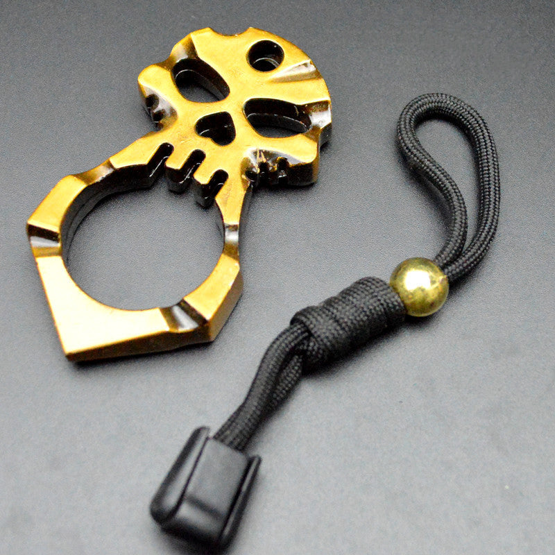 Knuckle Duster Buckle Hand Buckle Outdoor Broken Window Survival Single Finger Defense Combat Fist Buckle Key Buckle