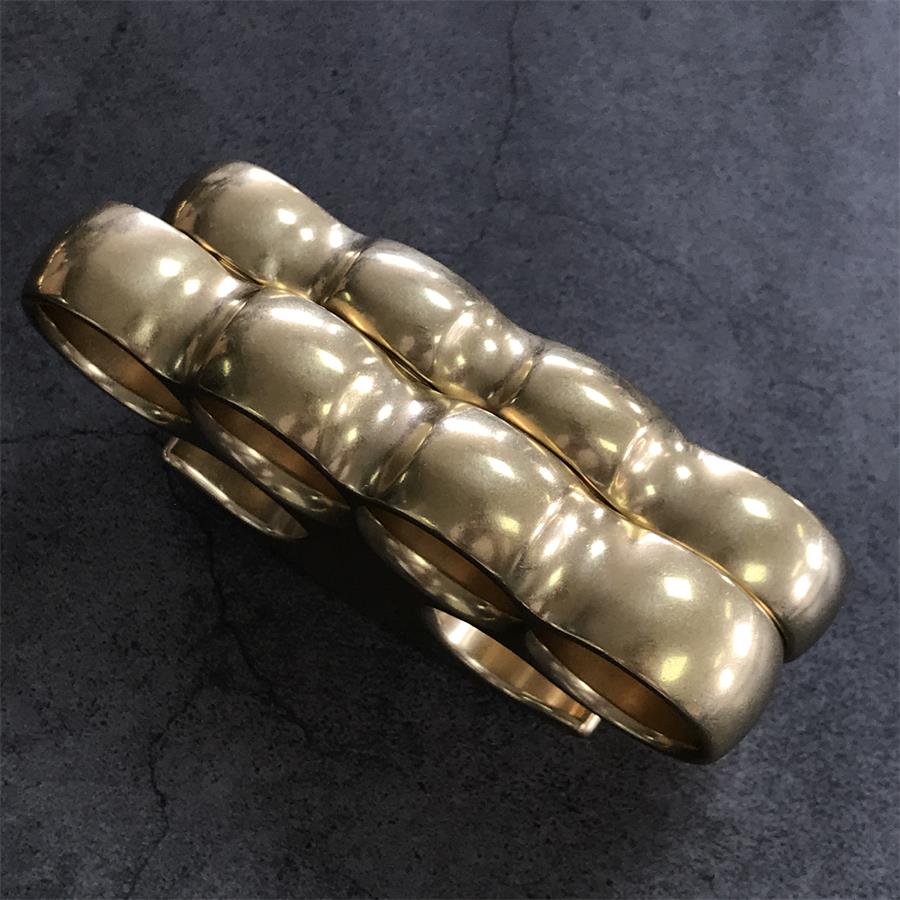 Old Style Classic Stonewashed Brass Knuckle Duster